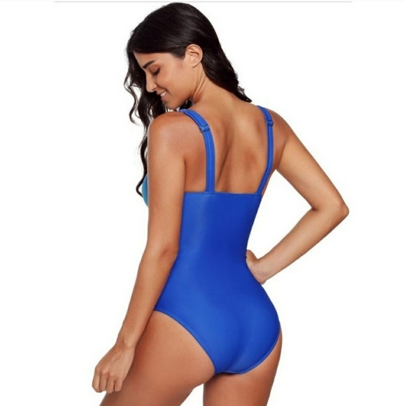 Blue and green ombre one piece - Picture 2 of 9